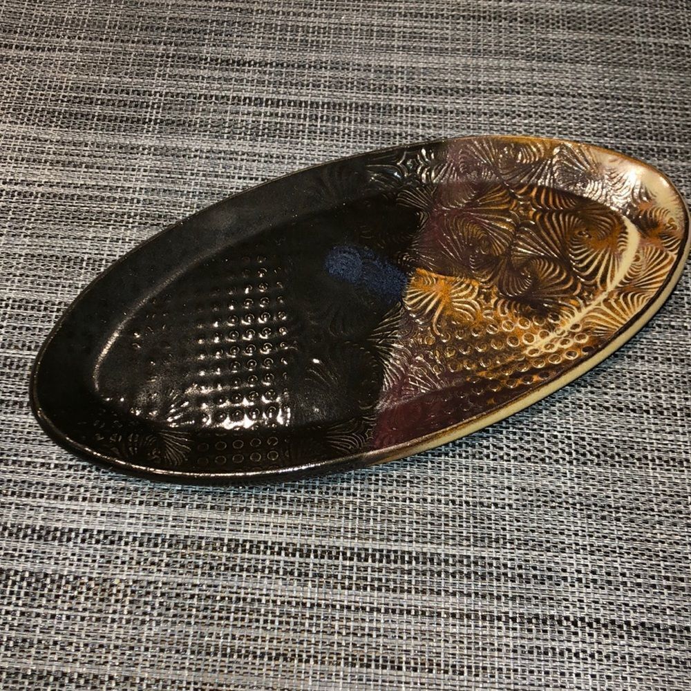 Handmade Pottery: tray dish decor art